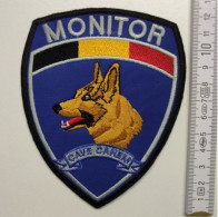 ECUSSON POLICE GENDARMERIE PATCH BADGE CANINE K9 -MONITOR CAVE CANEM - Polizei