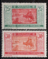 Mauritanie Timbres-poste N°42* & 43* Neufs Charnières TB Cote : 3€00 - Nuovi