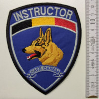 ECUSSON POLICE GENDARMERIE PATCH BADGE CANINE K9 -INSTRUCTOR CAVE CANEM - Police