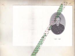 Irma Verschueren-Dhont, Zingem 1897, 1997. Honderdjarige. Foto - Esquela