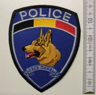 ECUSSON POLICE GENDARMERIE PATCH BADGE CANINE K9 -POLICE CAVE CANEM - Politie & Rijkswacht