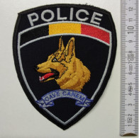 ECUSSON POLICE GENDARMERIE PATCH BADGE CANINE K9 -POLICE CAVE CANEM - Polizei