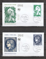 Fdc 2024_2 Enveloppes 1er Jour_fdc_Marianne De L'Avenir / Cérès "Type 1938". Oblit. PJ Paris 5/01/24. - 2020-…