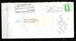 Lettre Taxée - 25/1/1995 - Oblitérée Sur Enveloppe Entière - 1989-1996 Marianne Du Bicentenaire