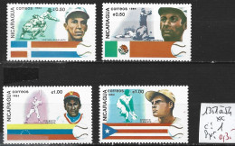 NICARAGUA 1351 à 54 ** Côte 1 € - Baseball