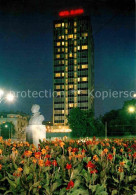 72872540 Beograd Belgrad Hotel Slavija Denkmal Bueste Nachtaufnahme  - Serbie