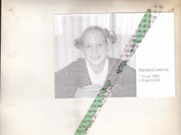 Mariska Leducq, 1988, 2000. Foto - Esquela