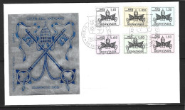 VATICAN. Timbres -Taxe N°19-24 Sur Enveloppe 1er Jour De 1968. Armoiries Pontificales. - Enveloppes