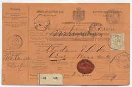 Em. 1872 Pakketkaart Delft - Belgie - Unclassified