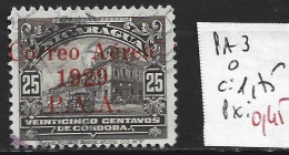 NICARAGUA PA 3 Oblitéré Côte 1.75 € - Nicaragua