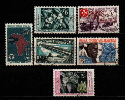 AOF - 1956/58  -  - N° 62 à 67   - Oblit - Used - Used Stamps