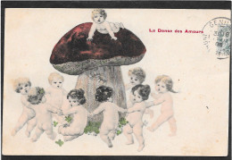 CHAMPIGNONS - Ronde D'enfants Nus Autour D'un Cèpe - Danse Des Amours - Champignons