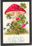 CHAMPIGNON Et Fleurs De Trèfle - Paddestoelen