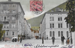 GRUSS AUS CHUR ►Hotel Lukmanier Mit Der Post - Telegraph Anno 1905 - Chur