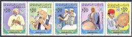 Libya Musiciens Musicians Tambour Flute Tambourine MNH ** Neuf SC (A52-92a) - Libia