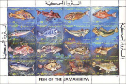 Libya Fish Fishes Fische Poissons MNH ** Neuf SC (A52-89a) - Libye