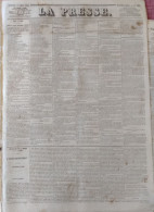 Journal LA PRESSE Du 17 Mars 1848 - GOUVERNEMENT PROVISOIRE - DIVISEZ LE TRAVAIL CENTRALISEZ LE POUVOIR - 1800 - 1849