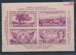 USA Block7 (kompl.Ausg.) Postfrisch 1936 3.intern.Briefmarkenausstellung (10336701 - Ungebraucht