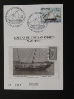 Carte Maximum Card Bateau Ship Boutre Mayotte 2000 - Storia Postale
