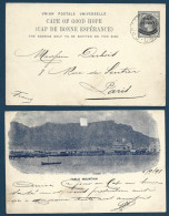 CAP OF GOOD HOPE- CAP DE BONNE ESPERANCE - Entier Postal Pour La France 1898 - Cape Of Good Hope (1853-1904)