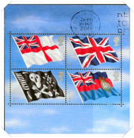 2001 Flags MS Fine Used Hrd3a - Blocs-feuillets