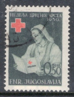 Yugoslavia 1950 Single Stamp For Red Cross In Fine Used - Used Stamps