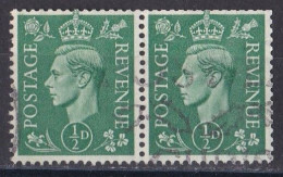 Grande Bretagne - 1936 - 1954 -  George  VI  -  Y&T N °  209  Paire  Oblitérée - Usati