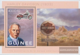 Guinea Miniature Sheet 2247 (complete. Issue) Unmounted Mint / Never Hinged 2013 Harley Davidson - Guinée (1958-...)