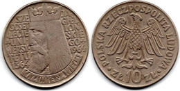MA 29973 / Pologne - Poland - Polen 10 Zlotych 1964 TTB - Pologne