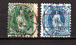 Suisse 1899 Yvert 72-73 Oblitérés - Used Stamps