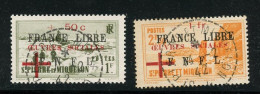 SAINT PIERRE ET MIQUELON 310/311 FRANCE LIBRE OEUVRES SOCIALES OBLITERE USED - Usados