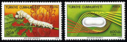 Türkiye 1989 Mi 2852-2853 MNH Turkish Silkworm Culture (Insect) - Ongebruikt