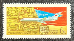 RUSSU3907MNH - 50th Anniversary Of Soviet Civil Aviation - 6 K MNH Stamp - USSR - 1973 - Neufs