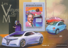 Guinea Miniature Sheet 2043 (complete. Issue) Unmounted Mint / Never Hinged 2011 Cars Out All World - Guinée (1958-...)