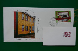 COVER SAINT PIERRE ET MIQUELON/SPM 2024  LES CHASSIS FENETRES - Cartas & Documentos