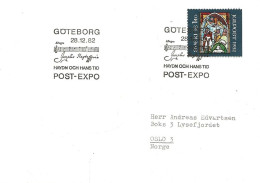 Sweden  1982  - Chirstmas Stamp Mi 1212 Cancellation Post Expo Haydn Och Hans Tid - Music, Composer, Notes  28.12.82 - Cartas & Documentos