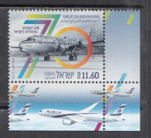 2018 Israel Civil Aviation Complete Set Of 1 MNH  @ BELOW FACE VALUE - Unused Stamps (with Tabs)