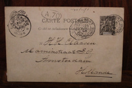 1896 France Indochine Indo China Chine Vietnam Ligne Paquebot N°5 Hollande Netherland Groupe Entier - Lettres & Documents