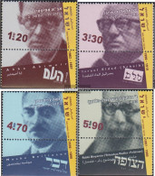 Israel 1706-1709 With Tab (complete Issue) Unmounted Mint / Never Hinged 2002 Political Journalists - Unused Stamps (with Tabs)