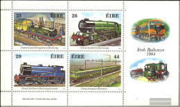 Ireland Block5 (complete Issue) Unmounted Mint / Never Hinged 1984 150 Years Railway - Unused Stamps