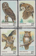 U.S. 1358-1361 (complete Issue) Unmounted Mint / Never Hinged 1978 Conservation - Owls - Unused Stamps