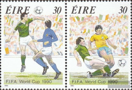 Ireland 712-713 Couple (complete Issue) Unmounted Mint / Never Hinged 1990 Football-Championship - Unused Stamps