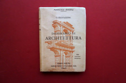 Dizionario Di Architettura Giacomo Ravazzini Hoepli Milano 1916ca. - Ohne Zuordnung