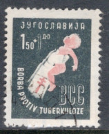 Yugoslavia 1948 Single Stamp For The Fight Against Tuberculosis In Fine Used - Gebruikt