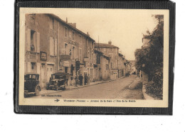 86- VIVONNE Une Vue Animée Du " GARAGE PEUGEOT " Avenue De La GARE -Voiture-Le Personnel Devant L'Entrée En 1939 - Vivonne