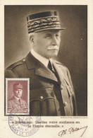 PETAIN N° 470 40c Sur CARTE MAXIMUM Obl 27/11/41 L'ART DANS LE TIMBRE 1941 France Maxi Card - 1941-42 Pétain