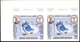 Aden Grenoble 68 Alpine Ski Alpin Paire Non Dentelée Imperforate Pair MNH ** Neuf SC ( A53 380) - Invierno 1968: Grenoble