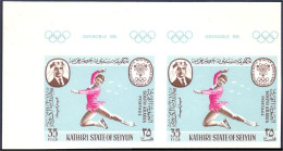 Aden Grenoble 68 Patinage Artistique Figure Skating Paire Non Dentelée Imperforate Pair MNH ** Neuf SC ( A53 378) - Winter 1968: Grenoble