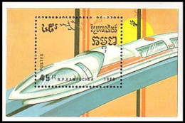 Cambodge Trains Locomotives MNH ** Neuf SC ( A53 463a) - Cambogia