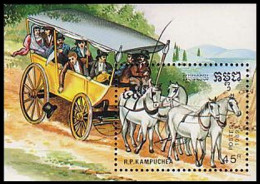 Cambodge Chevaux Horses Pferde MNH ** Neuf SC ( A53 466a) - Kambodscha